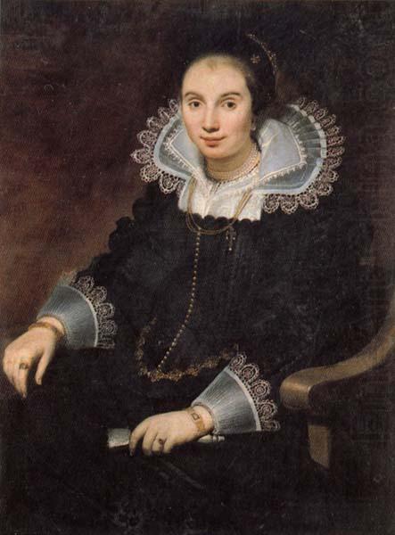 Portrait of a Lady with a Fan, Cornelis de Vos